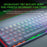 Razer Huntsman Mini, Mercury Edition, Gaming Keyboard, Purple Switch, Optical, 60% Layout NN82478