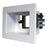 RECESSED Single Wall Box. White Compatible with all Major Brands of Wall Outlets. Suits New or Retrofit Existing Points. Suitable for use in 70 & 90mm Wall Cavities. Includes Metal Bracket. CDRECWP1WH