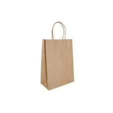 Recyclable Twisted Handle Paper Bag 150mm x 210mm x 400's Pack ECEP-TH04
