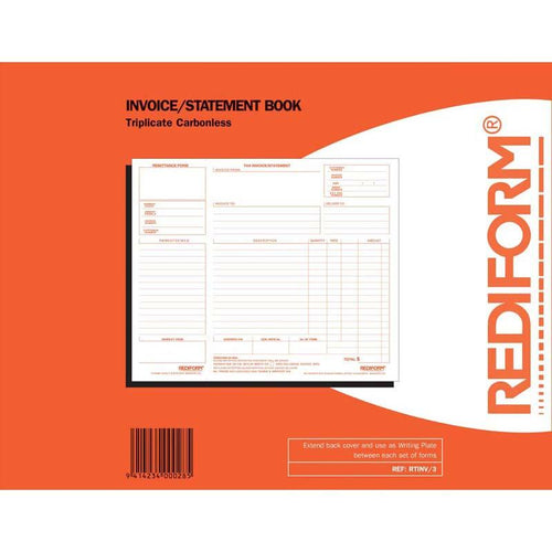 Print Statement Book Rediform A4 Invoice / Statement Book - Triplicate | Business Books ...