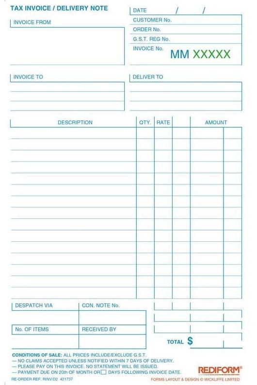 Rediform A5 Invoice/Statement/Delivery (RINV/D2) | Business Books ...