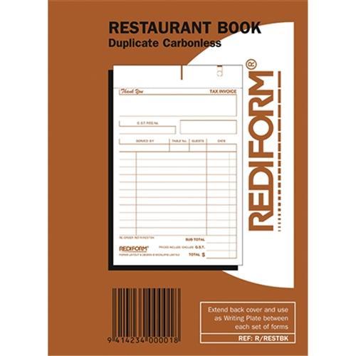 Rediform Restaurant Book Duplicate CX437338