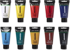 Reeves Acrylic Paint Set, 10 x 75ml Paints, Assorted Colours JA0318290