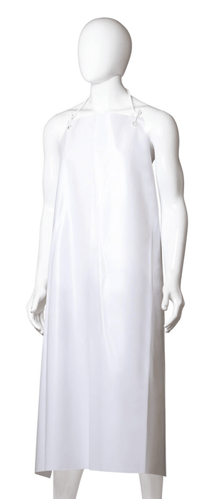 Reusable PVC Aprons, 900mm x 1200mm x 300mu x 25 pieces - White MPH30340