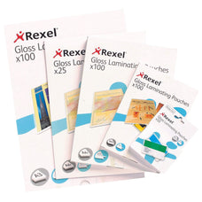 Rexel 125 Micron A4 Laminating Pouch x 100's pack AO41623