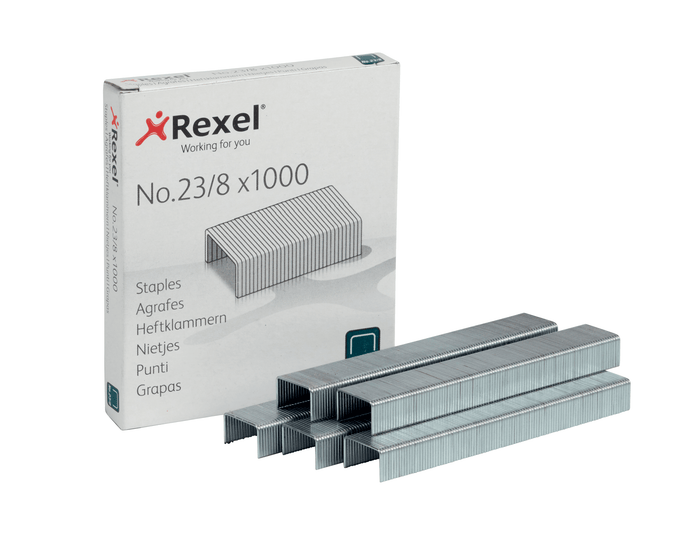 Rexel 23/8 Tacker Staples, 1000's pack AO2101054