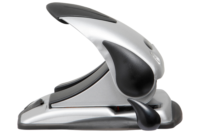 Rexel 40 Sheet Paper Punch, 2 Hole, Silver/Black (P240) AO2100752