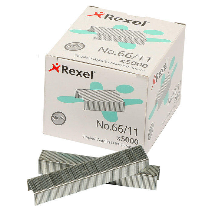 Rexel 66/11 Staples, Pack of 5000 AOR06070