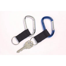 Rexel Id Carabiner Key Rings 2 Pack, Blue & Silver AO98025