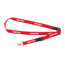 Rexel ID Pre-Printed Visitor Lanyards, Pack of 5 AO9841003