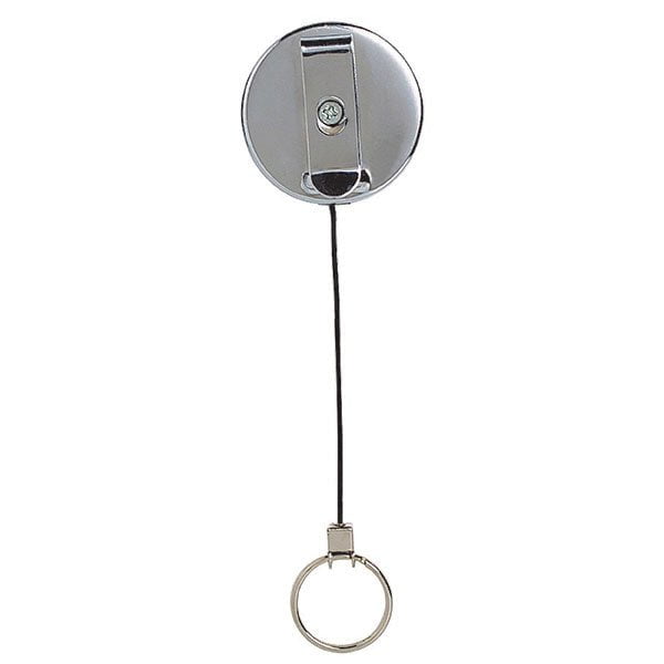 Rexel Id Retractable Metal Key Holder Nylon Cord AO9800702