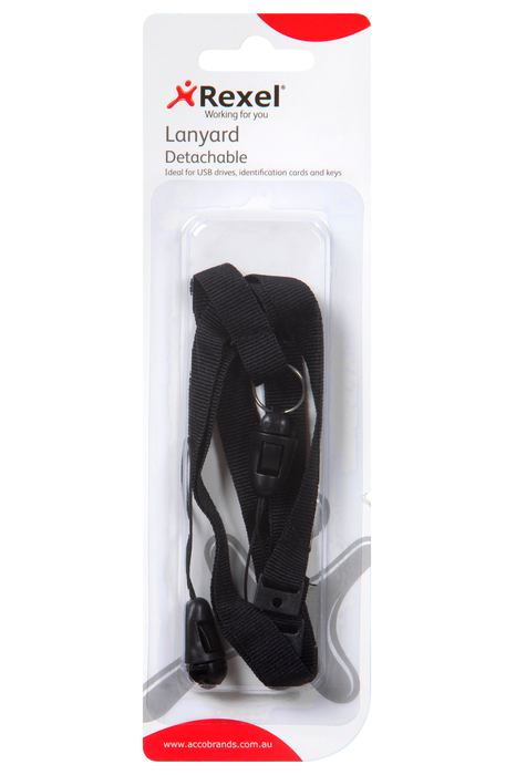 Rexel ID USB Lanyard, Black AO9852002
