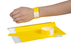 Rexel ID Wristbands, Fluoro Yellow, 100's Pack AO9861105