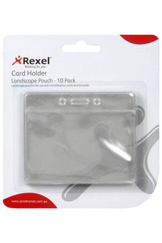 Rexel Landscape ID Soft Pouch, 94mm x 78mm, 10's Pack AO9811112