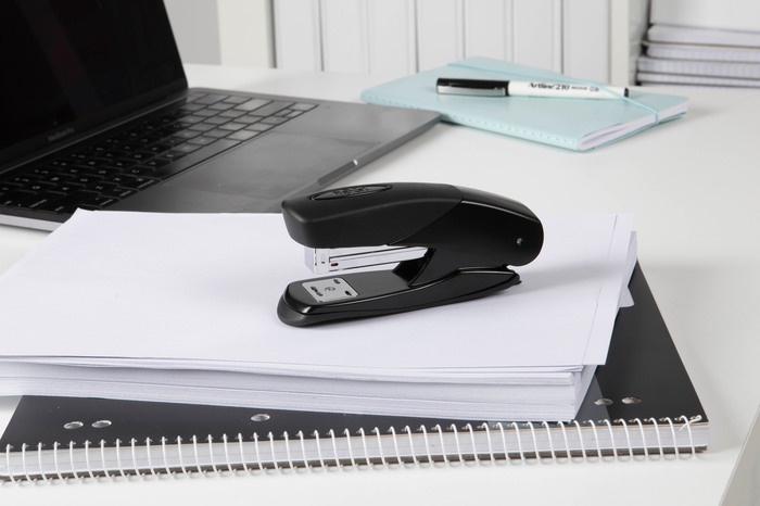 Rexel Matador Stapler, Metal, 25 Sheets, Black, Half Strip AO2100000