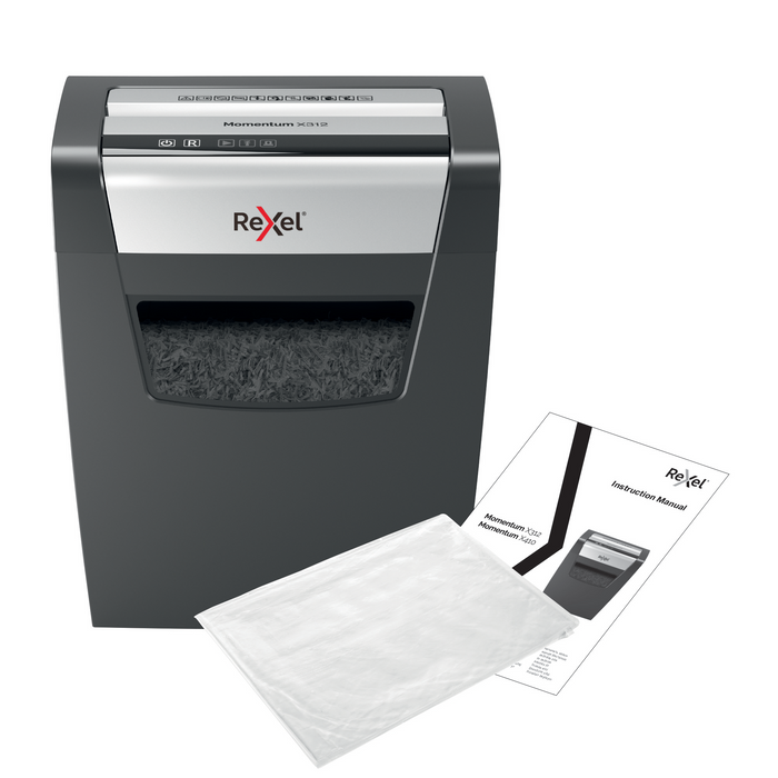 Rexel Momentum X312 Paper Shredder, Cross Cut AO2104572AU