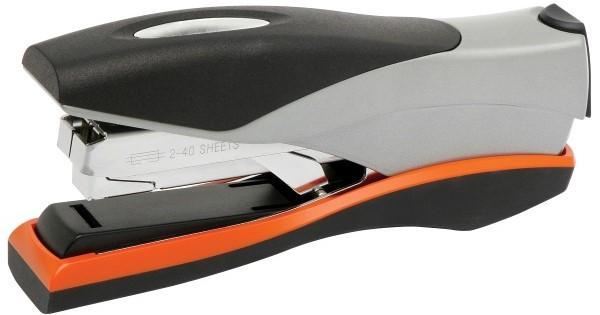 Rexel Optima Low Force Stapler, Full Strip, 40 Sheets, Orange/Silver AO2102357