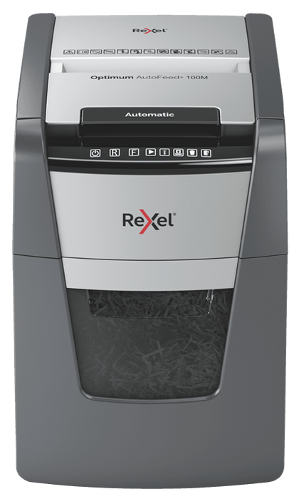 Rexel Optimum 100 Sheets Autofeed Paper Shredder Micro Cut (100M) AO2020100MAU