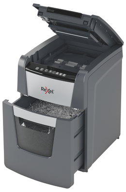 Rexel Optimum 100X Auto Feed + Manual Feed Paper Shredder, Confetti Cut AO2020100XAU