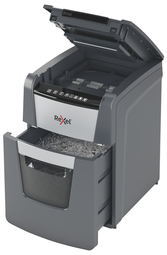 Rexel Optimum 100X Auto Feed + Manual Feed Paper Shredder, Confetti Cut AO2020100XAU