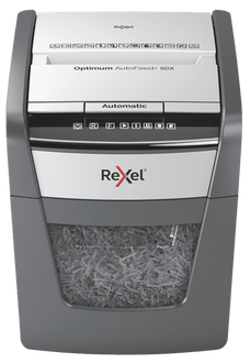 Rexel Optimum 50 Sheets Autofeed Paper Shredder Confetti Cut (50X) AO2020050XAU