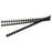 Rexel Plastic Binding Comb 16mm, Black, 21 Loop, Pack of 100 AO45565
