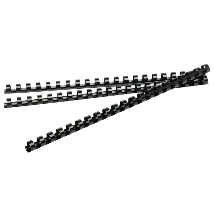 Rexel Plastic Binding Comb 16mm, Black, 21 Loop, Pack of 100 AO45565