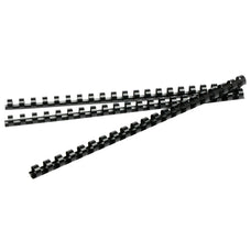 Rexel Plastic Binding Comb 6mm, Black, 21 Loop, Pack of 100 AO45500
