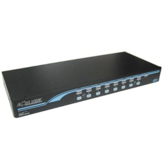 REXTRON 1-16 USB/PS2 Hybrid KVM Switch with USB Console Ports. Includes 12x 1.8m & 4x 3m USB, 2-in-1 leads. ** PS2 Cables Sold Separately. CDUCNV116D