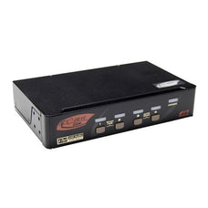 REXTRON 4 Port HDMI USB KVM Switch with Audio. USB Console. Full HD (1920x1080). 7.1 Channel High Definition Audio. CDMAAG-114