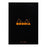 Rhodia Bloc Pad No. 16 A5 Blank Black Notepad FPC160009C