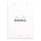 Rhodia Bloc Pad No. 16 Notepad, A5 Lined White FPC16601C