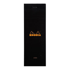 Rhodia Bloc Pad No. 8 Shopping Lined Black Notepad FPC86009C