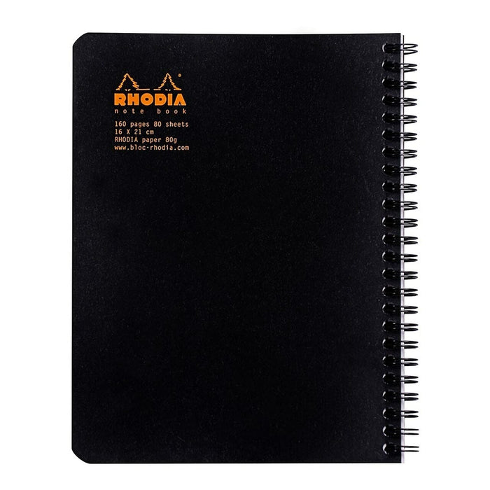 Rhodia Classic Notebook Spiral A5+ Lined Black FPC193469C