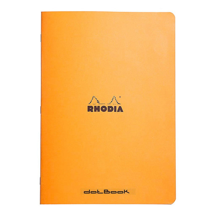 Rhodia Classic Notebook Stapled A4 Dot Orange FPC119167C