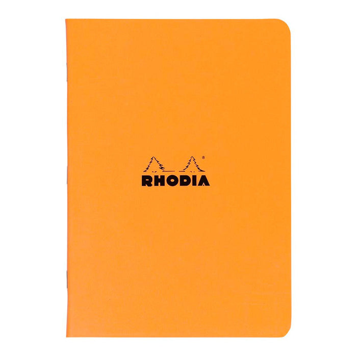 Rhodia Classic Notebook Stapled A4 Lined Orange FPC119168C