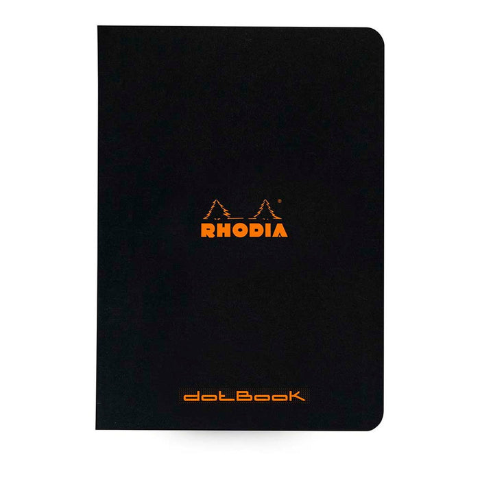 Rhodia Classic Notebook Stapled A5 Dot Black FPC119186C