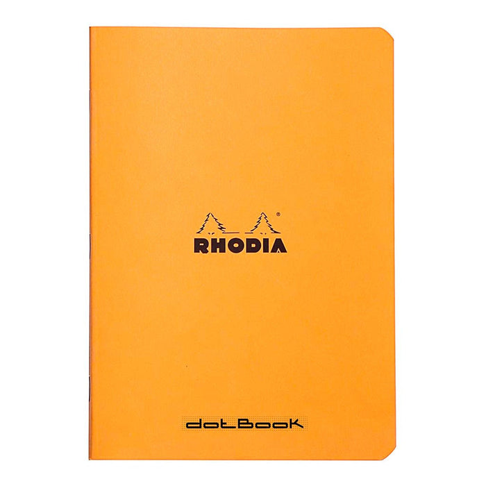 Rhodia Classic Notebook Stapled A5 Dotted Orange FPC119190C