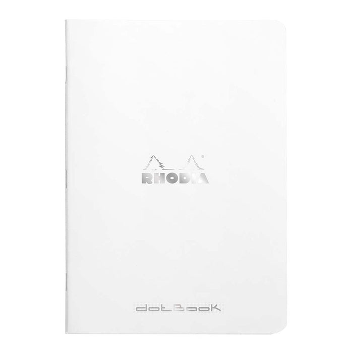 Rhodia Classic Notebook Stapled A5 Dotted White FPC119200C