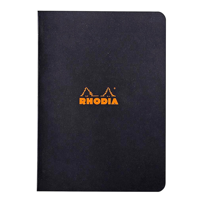 Rhodia Classic Notebook Stapled A5 Lined Black FPC119189C