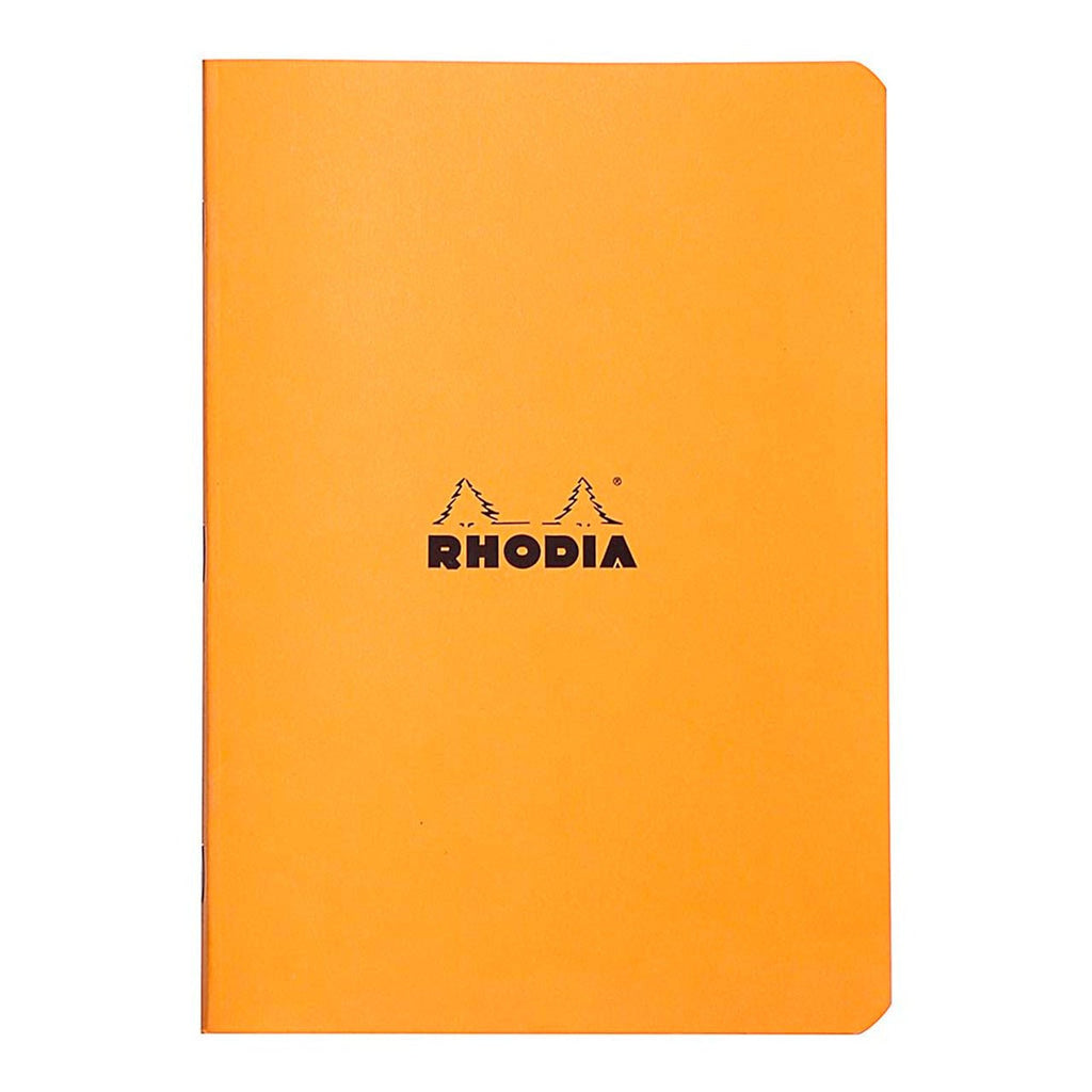 Rhodia Classic Notebook Stapled A5 Lined Orange | Notebooks — Discount ...