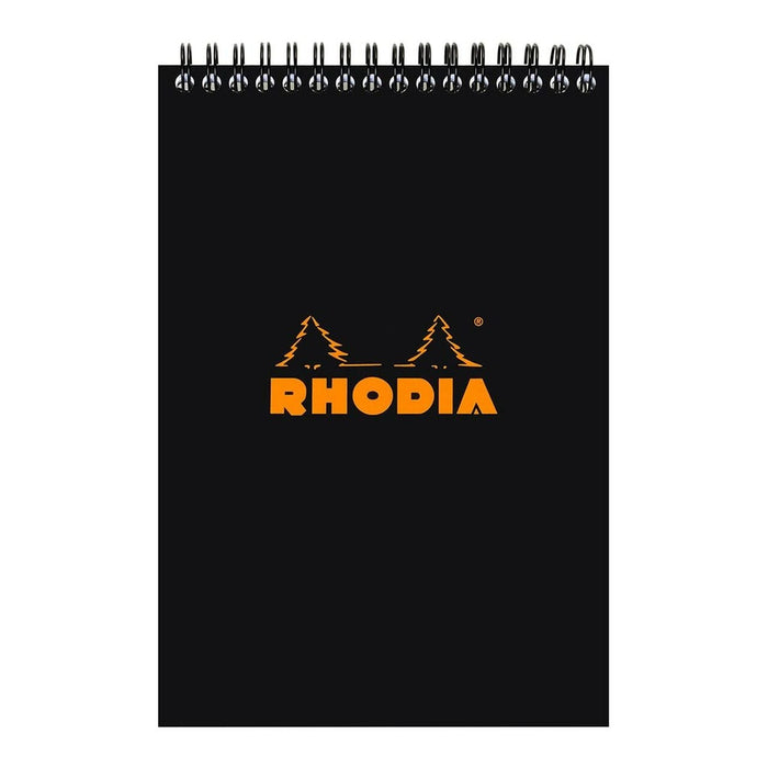 Rhodia Classic Notepad Spiral A5 Lined Black FPC165019C