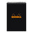 Rhodia Classic Notepad Spiral A5 Lined Black FPC165019C