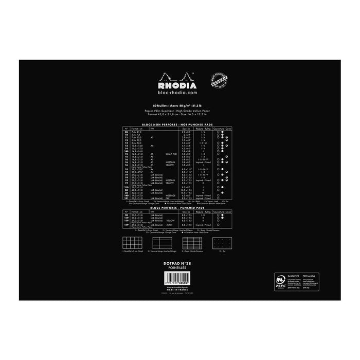 Rhodia dotPad No. 38 A3+ Black FPC38559C