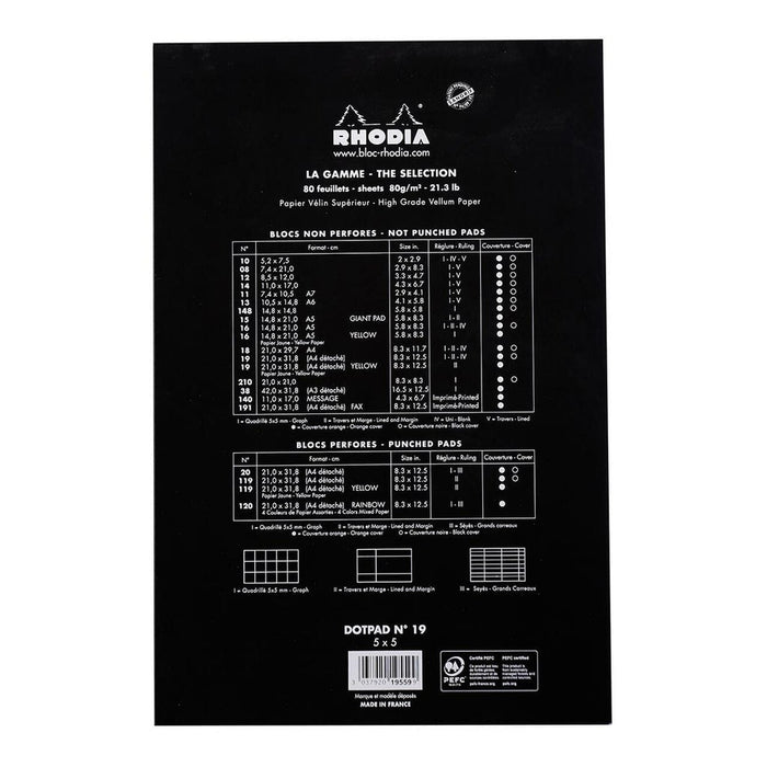 Rhodia dotPad Notebook No. 19 A4+ Black FPC19559C