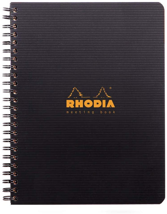 Rhodia Meeting Book Spiral A5+ Black FPC193419C