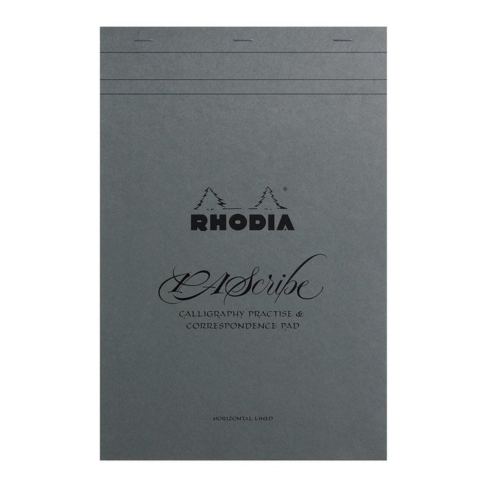 Rhodia PAScribe Calligraphy Maya Grey Pad A4+ Lined FPC19006C