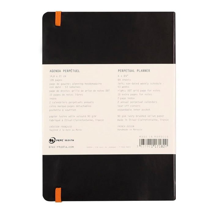 Rhodia Perpetual Diary A5 Black FPC117182C