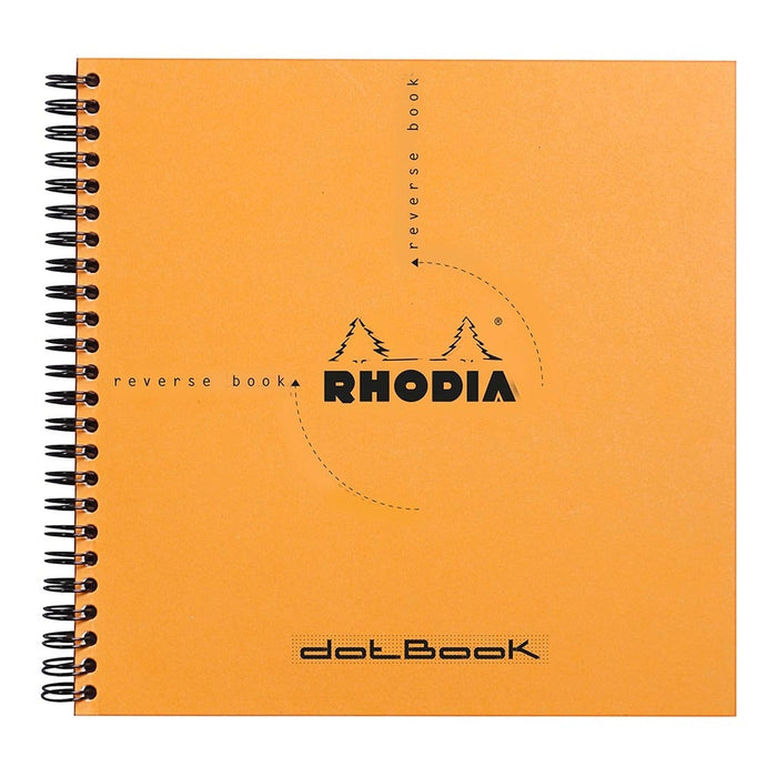 Rhodia Reverse Book Spiral 210x210mm Dotted Orange FPC193638C