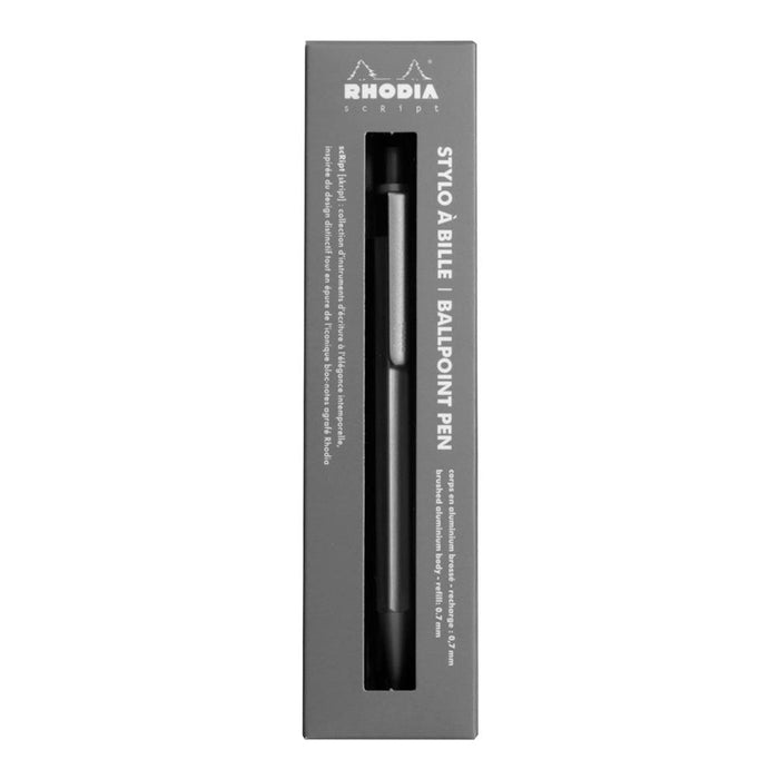 Rhodia scRipt Ballpoint Pen Silver 0.7mm FPC9381C